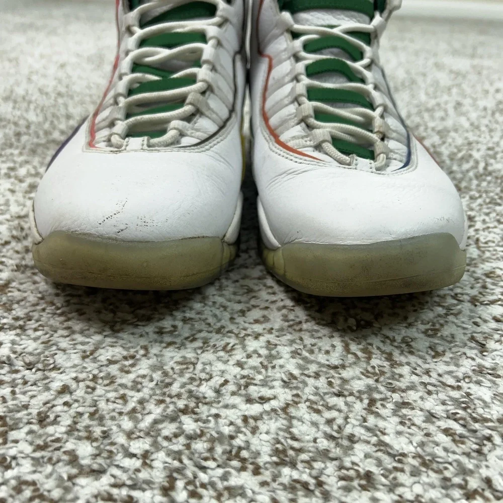 Jordan Air Jordan 10 Retro Wings Shoes Mens Size 9.5 White‎ Green Sneaker Sport